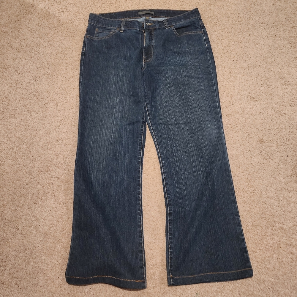 Nine West Blue Boot Cut Jeans Classic Style